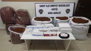 EMNİYETTEN KAÇAK TÜTÜN OPERASYONU