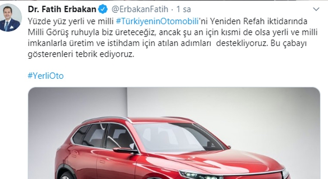 ERBAKAN: “DAHA İYİSİNİ BİZ ÜRETECEĞİZ!”