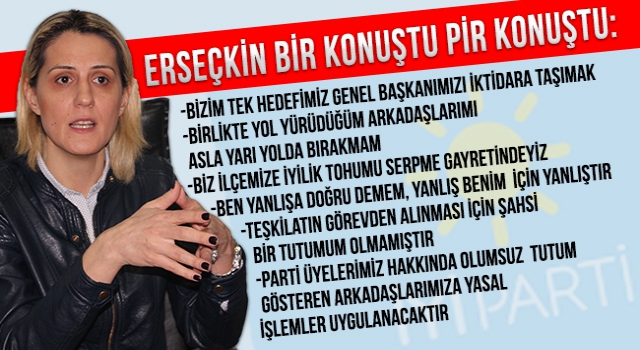 ERSEÇKİN: “ARTIK LÂL OLMAYACAĞIZ”