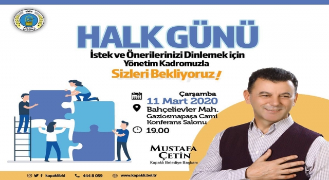 MUSTAFA ÇETİN HALK TOPLANTISI YAPACAK