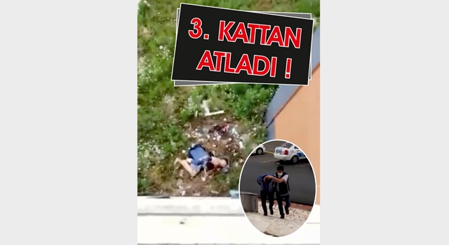 POLİSTEN KAÇARKEN, 3. KATTAN ATLAYIP BELİNİ KIRDI 