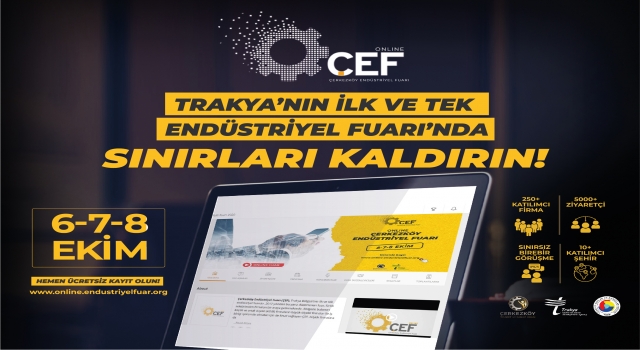 Çerkezköy Endüstriyel Fuarı Bu Yıl Online Olarak Düzenlenecek
