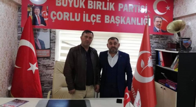 BBP ÇORLU’DA BAYRAK DEĞİŞİMİ