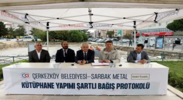 ÇERKEZKÖY HALK KÜTÜPHANESİ PROTOKOLÜ İMZALANDI