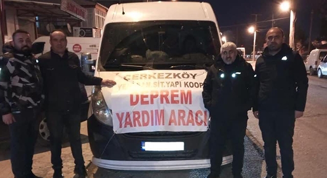 SANAYİ KOOPERATİFİ AFET BÖLGESİNE YARDIM ARACI GÖNDERDİ