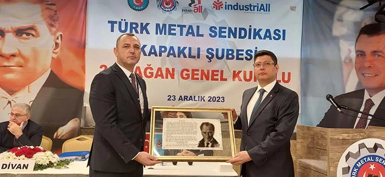 TMS KAPAKLI ŞUBESİ’NDE GÜNAY ÖZDEN GÜVEN TAZELEDİ