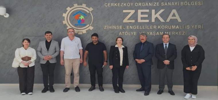 Çerkezköy İlçe Milli Eğitim Müdürü Aslan, ZEKA’yı Ziyaret Etti