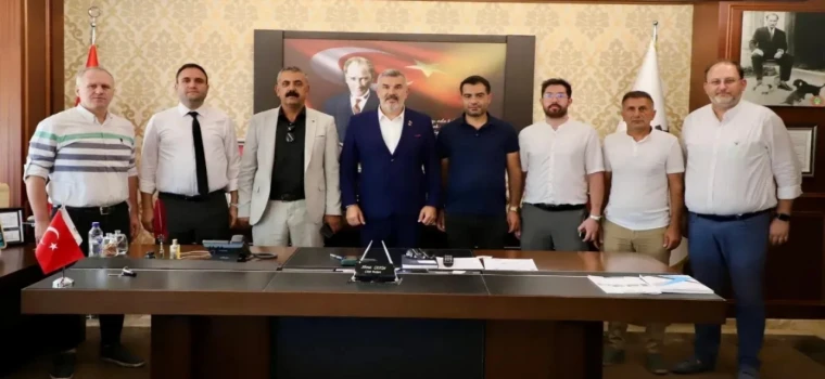 TRAKYA MÜTEAHHİTLER BİRLİĞİ’NDEN ÇERKEZKÖY TSO’YA ZİYARET