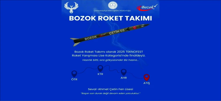 ÇERKEZKÖY SEVAL – AHMET ÇETİN FEN LİSESİ BOZOK ROKET TAKIMI TEKNOFEST’E HAZIR