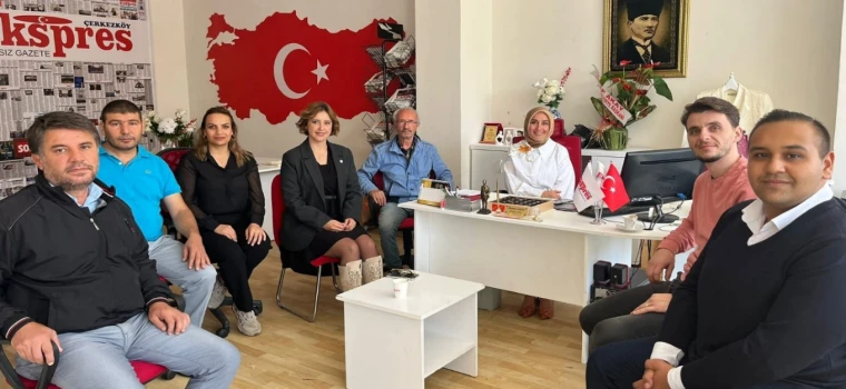 İYİ PARTİ ÇERKEZKÖY YÖNETİMİNDEN EKSPRES’E ZİYARET