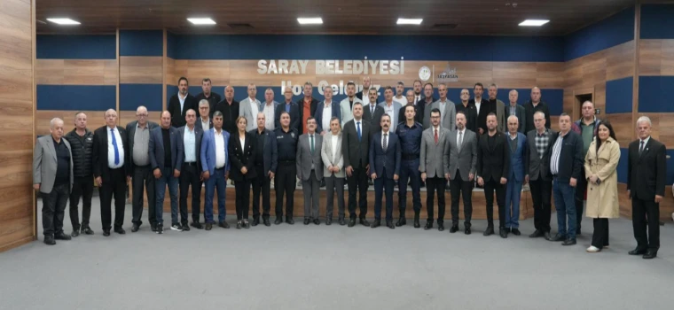 BAŞKAN TAŞYASAN: “SARAY’I DAHA YAŞANABİLİR BİR KENT YAPMAK İÇİN MUHTARLARIMIZLA OMUZ OMUZA ÇALIŞIYORUZ”
