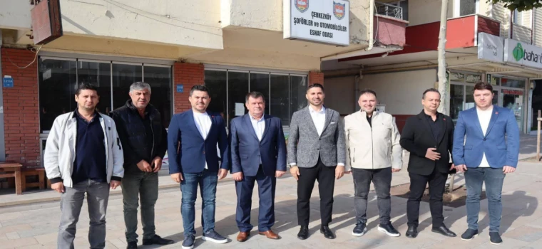 CHP İLÇE BAŞKANI ÇOLAK, ODA ZİYARETLERİNİ SÜRDÜRÜYOR