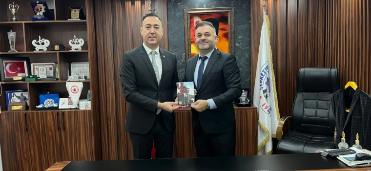 TEKİRDAĞ BAROSU BAŞKANI GÜRCÜN’DEN ÇERKEZKÖY ESNAF VE MESLEK ODALARINA ZİYARET