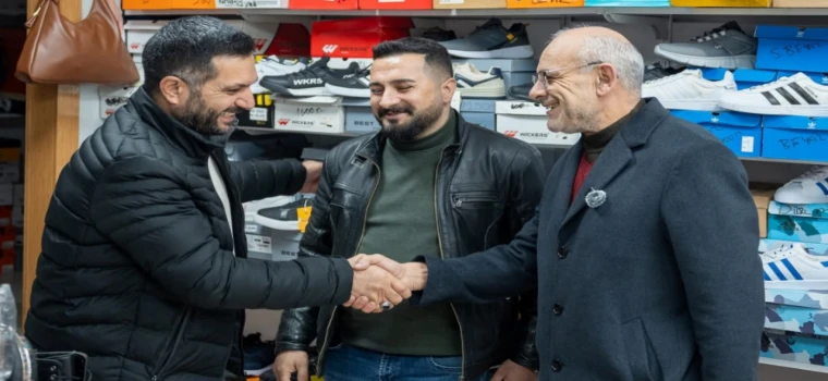 HÜSEYİN BAHAR, KIZILPINAR’DA ESNAF ZİYARETİ GERÇEKLEŞTİRDİ