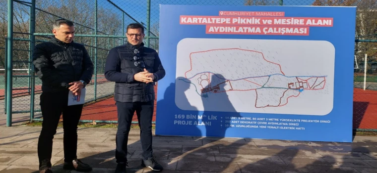 KARTALTEPE PİKNİK ALANI’NA KAPSAMLI AYDINLATMA DÜZENLEMESİ