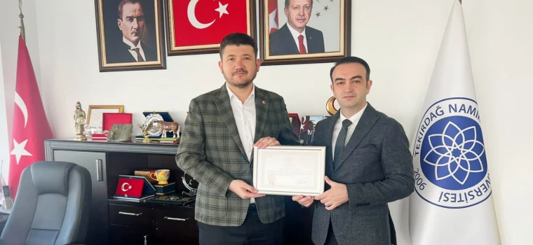 TEKİRDAĞ NKÜ’YE “BESLENME DOSTU VE FİZİKSEL AKTİVİTEYİ DESTEKLEYEN İŞYERİ” BELGESİ VERİLDİ