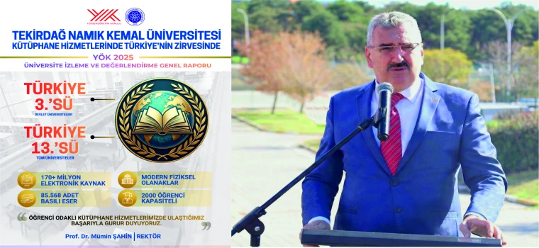 YÖK RAPORUNDA DİKKAT ÇEKEN BAŞARI: TNKÜ KÜTÜPHANESİ İLK 13’TE