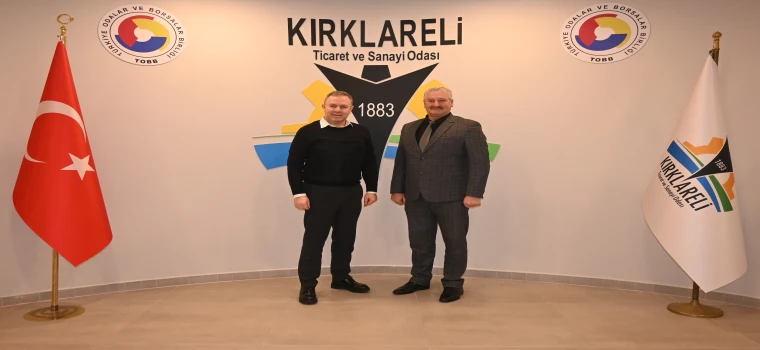 Pehlivanköy Belediye Başkanı Gündüz Hoşgör’den KTSO’ya Ziyaret