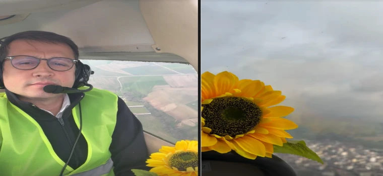 BAŞKAN AKAY BÖLGEYİ KARAYOLU YERİNE HAVADAN İNCELEDİ