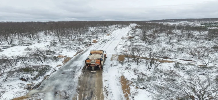 Tekirdağ Genelinde Karla Mücadele Çalışmaları Aralıksız Sürüyor