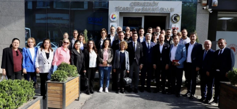 CHP İL VE ÇERKEZKÖY İLE KAPAKLI İLÇE YÖNETİMİNDEN ÇTSO’YA ZİYARET