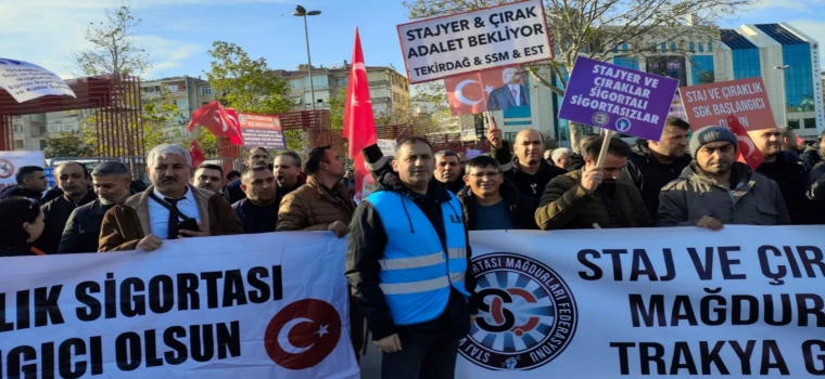 STAJ VE ÇIRAKLIK MAĞDURLARI ANKARA’DA: “BU BİR HAYSİYET MÜCADELESİDİR”