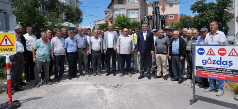 SARAY ÇUKURYURT MAHALLESİ'NDE DOĞAL GAZ SEVİNCİ