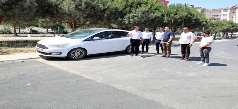 ÇERKEZKÖY'DE ÜSTYAPI ÇALIŞMALARI SÜRÜYOR: BAŞKAN AKAY SAHADA İNCELEMELERDE BULUNDU