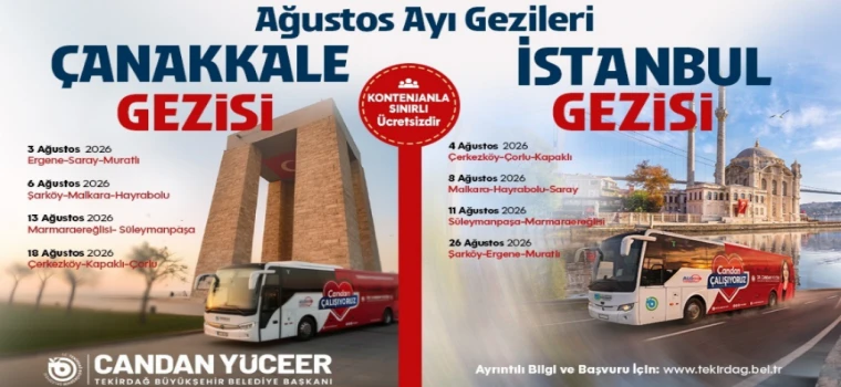 TEKİRDAĞLILAR TARİHİN İZİNDE YOLA ÇIKIYOR
