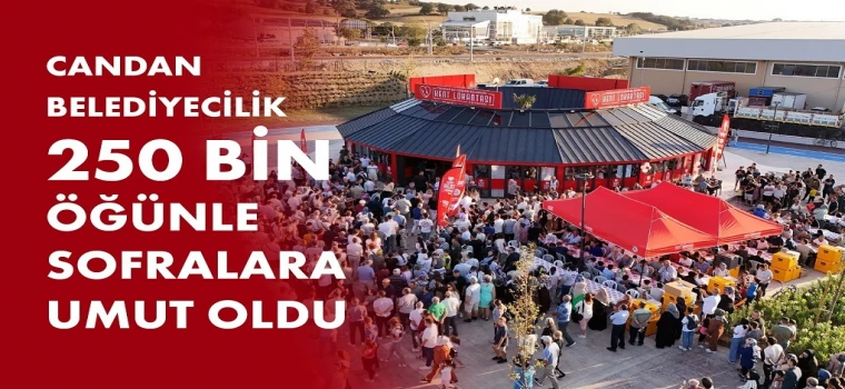 TEKİRDAĞ KENT LOKANTALARINDA 250 BİN ÖĞÜN SINIRI AŞILDI