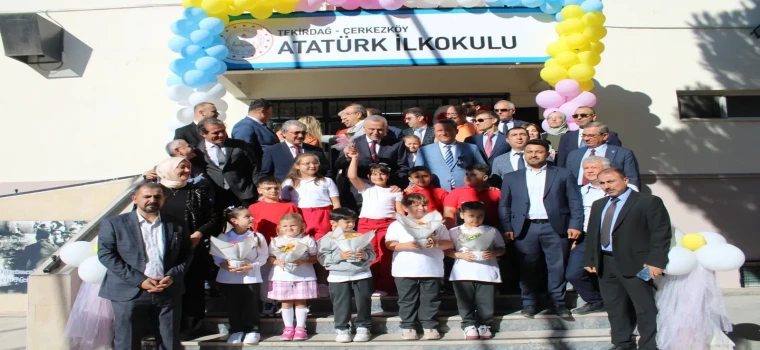Çerkezköy’de 48 bin 500 öğrenci için ilk ders zili çaldı