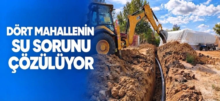 Dört Mahallenin İçme Suyu Hattı Yenileniyor