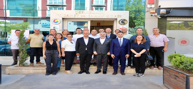 Yeni Parti heyetinden ÇTSO’ya ziyaret: Gündem su sorunu ve ÇEF 2026