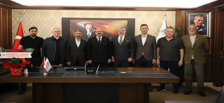 MHP’den Ahmet Çetin’e hayırlı olsun ziyareti