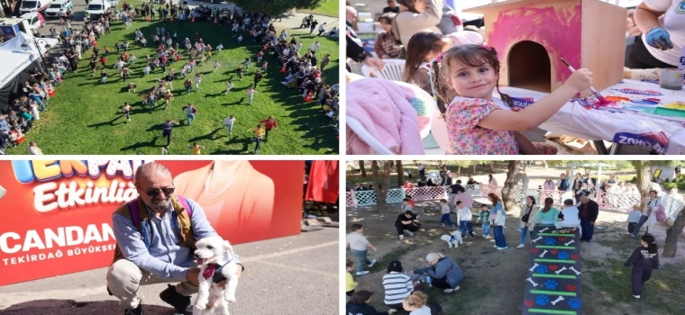 Tekirdağ’da can dostlar için renkli buluşma