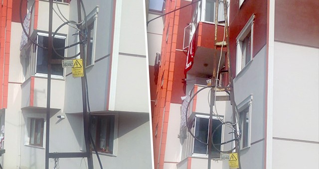 YERE SARKAN ELEKTRİK KABLOLARI CİDDİ TEHLİKE OLUŞTURUYOR