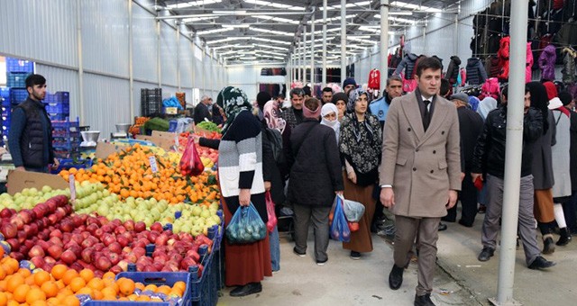 KAPALI PAZAR YERİ AÇILDI