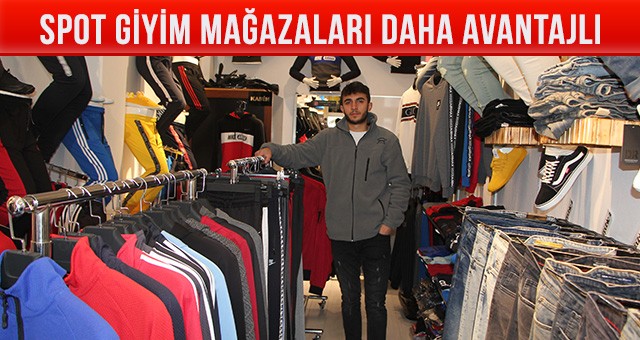 ÇERKEZKÖY’DE SPOT GİYİM MAĞAZALARI ZORDA