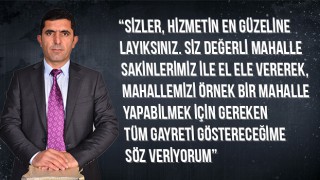 TEKİN: “ÇERKEZKÖY’ÜN ÖRNEK MAHALLESİ OLACAĞIZ”