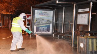 OTOGAR, COCUK PARKLARI, BANKLAR VE BELEDİYE BİNALARI DEZENFEKTE EDİLDİ