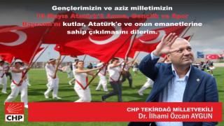 AYGUN: “19 MAYIS BİLİNCİ GENÇLERİMİZLE ŞAHLANIYOR”