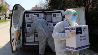 DİNARSU’DAN 527 KOLİLİK ERZAK DESTEĞİ