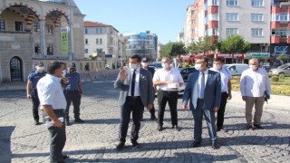 ÇERKEZKÖY'DE KORONAVİRÜS DENETİMİ DEVAM EDİYOR