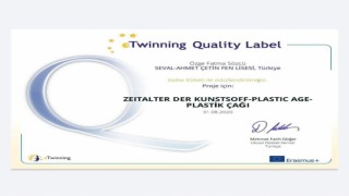 ÇERKEZKÖY SEVAL AHMET ÇETİN FEN LİSESİ’NE ULUSLARARASI KALİTE ÖDÜLÜ