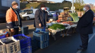 BAŞKAN ALBAYRAK, PAZARCI ESNAFINI ZİYARET ETTİ