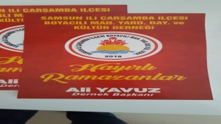 SAMSUN İLİ ÇARŞAMBA İLÇESİ BOYACILI MAH. YAR. DAY. VE KÜLTÜR DERNEĞİ İHTİYAÇ SAHİPLERİNE ERZAK KOLİSİ DAĞITTI