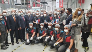 BAKAN MUSTAFA VARANK’TAN ÇERKEZKÖY’DE FABRİKA ZİYARETİ