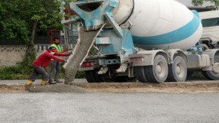 VELİKÖY’DE YOL VE KALDIRIM ÇALIŞMASI YAPILDI