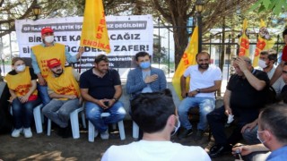 BAŞKAN AKAY’DAN GREVDEKİ İŞÇİLERE DESTEK ZİYARETİ