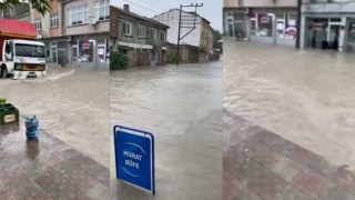 DÜKKANI SULAR ALTINDA KALAN ESNAFLAR DURUMA İSYAN ETTİ!